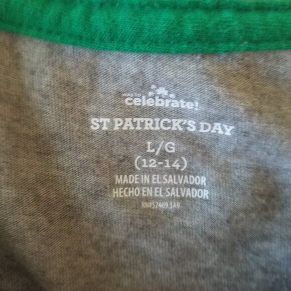Celebrate St Patrick's Day Short Sleeve Tee Large - Picture 4 of 8
